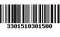 Código de Barras 3301510301500