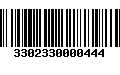 Código de Barras 3302330000444