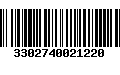 Código de Barras 3302740021220