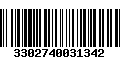 Código de Barras 3302740031342