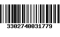 Código de Barras 3302740031779