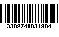 Código de Barras 3302740031984