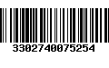 Código de Barras 3302740075254