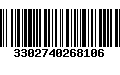 Código de Barras 3302740268106