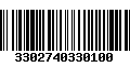 Código de Barras 3302740330100