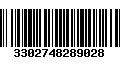 Código de Barras 3302748289028