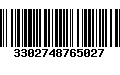 Código de Barras 3302748765027