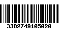 Código de Barras 3302749105020