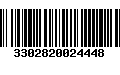 Código de Barras 3302820024448