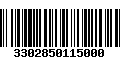 Código de Barras 3302850115000