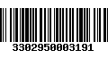 Código de Barras 3302950003191