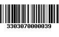 Código de Barras 3303070000039