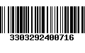 Código de Barras 3303292400716