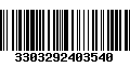 Código de Barras 3303292403540