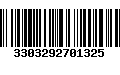 Código de Barras 3303292701325