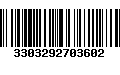 Código de Barras 3303292703602