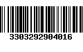 Código de Barras 3303292904016