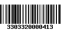 Código de Barras 3303320000413