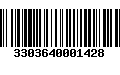 Código de Barras 3303640001428