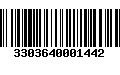 Código de Barras 3303640001442