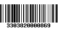 Código de Barras 3303820000869