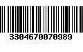 Código de Barras 3304670070989