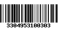 Código de Barras 3304953100303