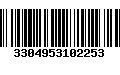 Código de Barras 3304953102253