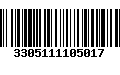 Código de Barras 3305111105017