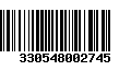 Código de Barras 330548002745