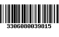 Código de Barras 3306080039815