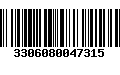 Código de Barras 3306080047315