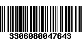 Código de Barras 3306080047643