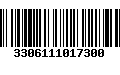 Código de Barras 3306111017300