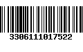 Código de Barras 3306111017522