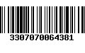 Código de Barras 3307070064381