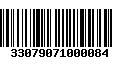 Código de Barras 33079071000084