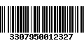 Código de Barras 3307950012327