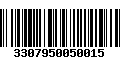 Código de Barras 3307950050015