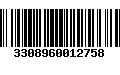 Código de Barras 3308960012758