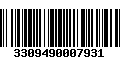 Código de Barras 3309490007931