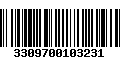 Código de Barras 3309700103231