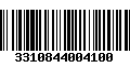 Código de Barras 3310844004100