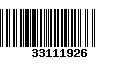 Código de Barras 33111926