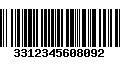 Código de Barras 3312345608092