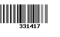 Código de Barras 331417