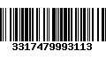 Código de Barras 3317479993113