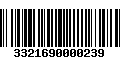 Código de Barras 3321690000239