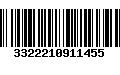 Código de Barras 3322210911455