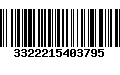 Código de Barras 3322215403795